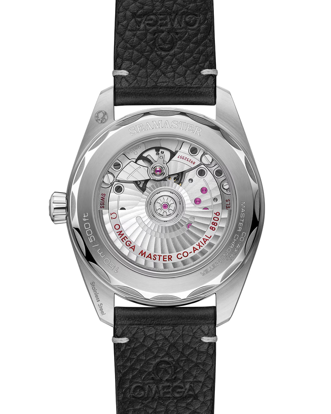 OMEGA Seamaster Railmaster Grey Dial Leather Strap