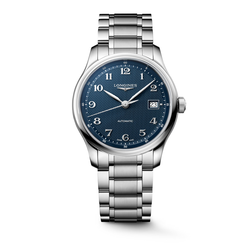 Master | 39mm, Stainless Steel, Blue "barleycorn" Dial, Mens Watch