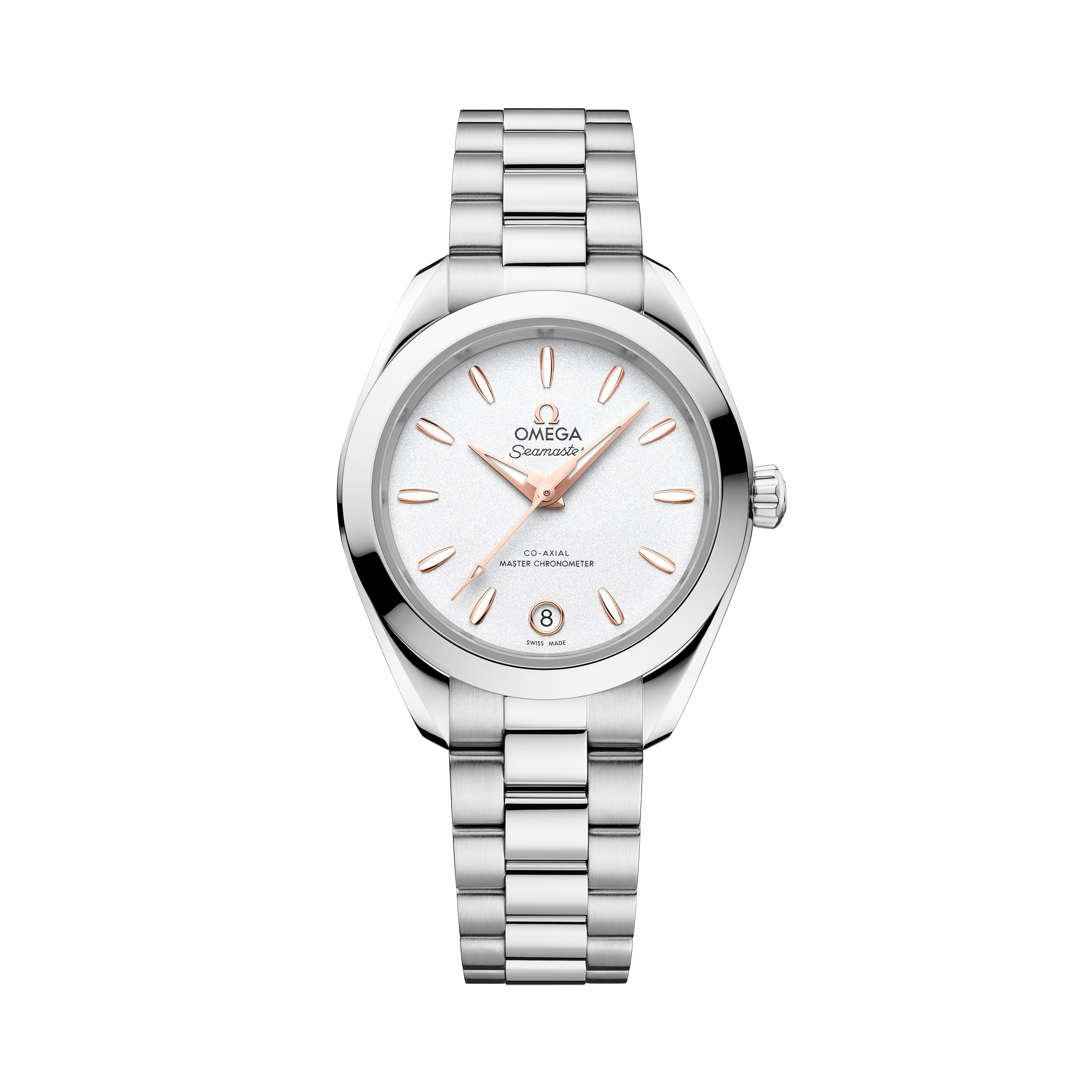 OMEGA Seamaster Aqua Terra 150M 30mm Steel on Steel Silver Dial Watch 