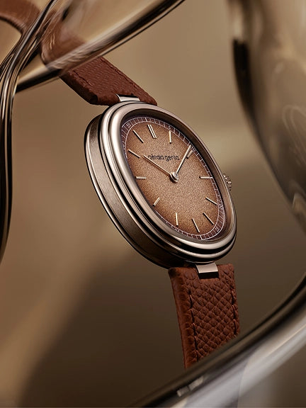 Geneva Time Only Marrone | 38mm, Rose gold 4N