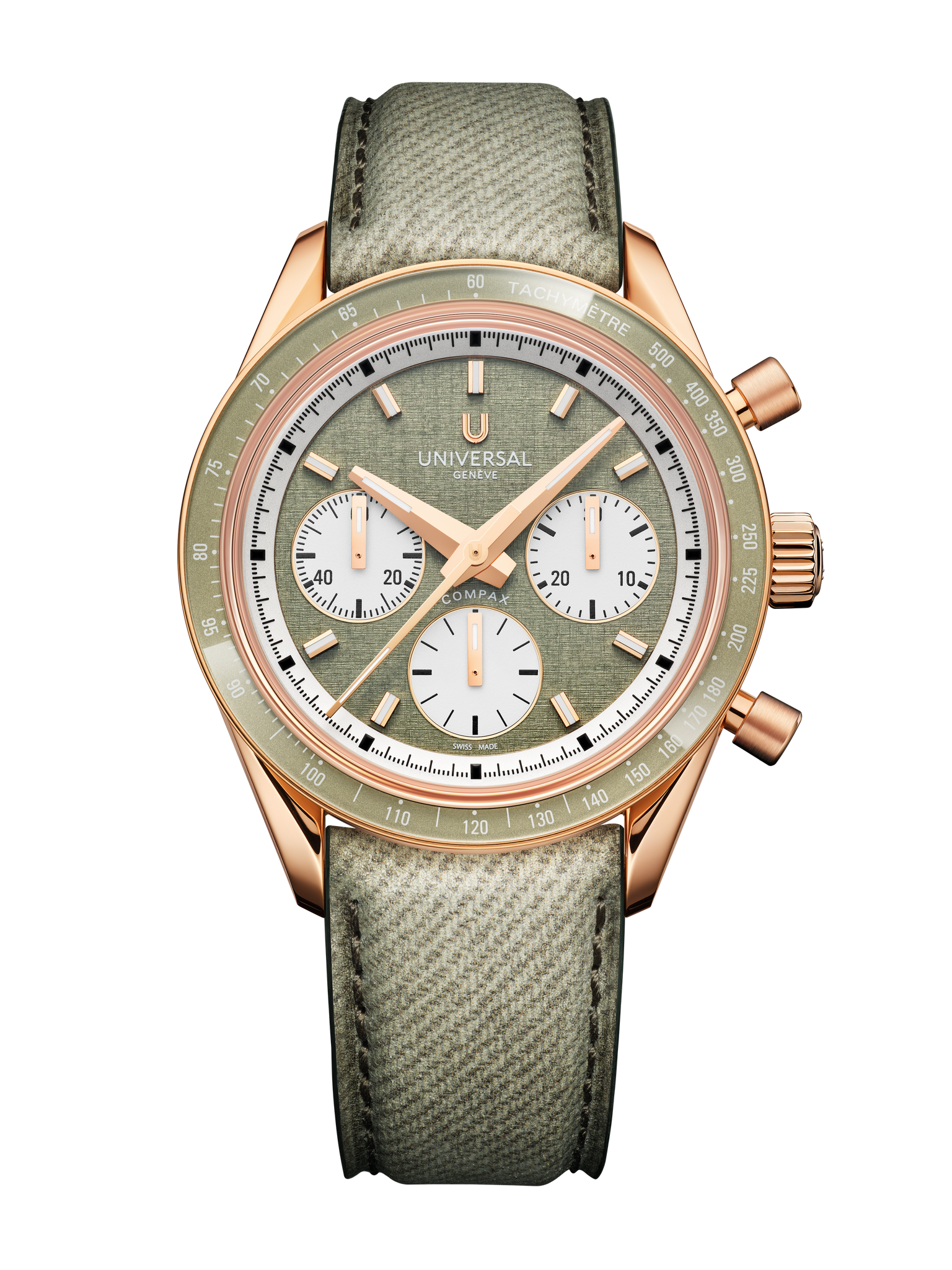 Universal Geneve Compax Capsule sage green Ref. UGCO006