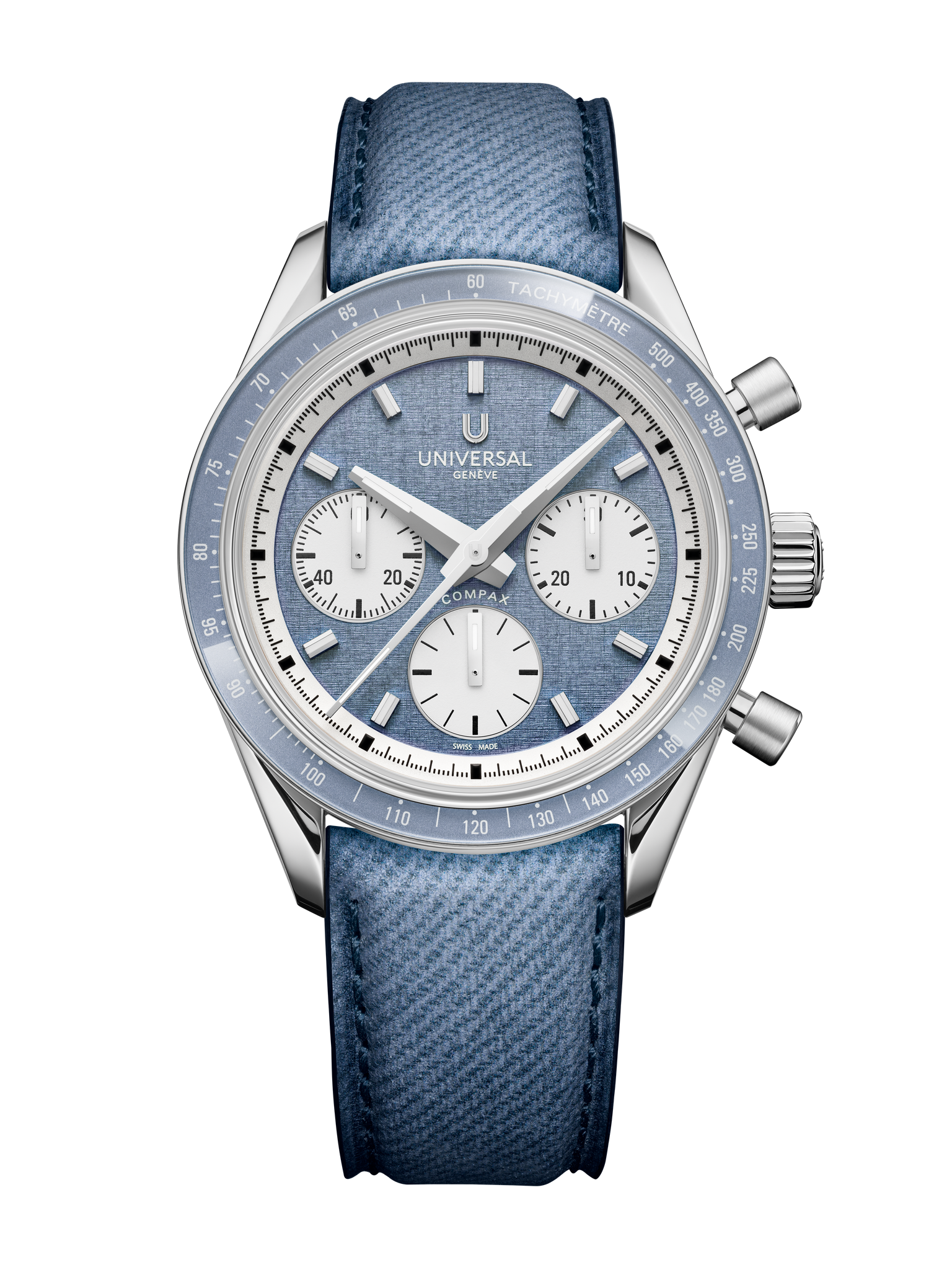Universal Geneve Compax Capsule brushed indigo Ref. UGCO005