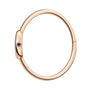 The Cartier Baignoire (Size 17) rose gold bangle features a small blue gemstone accent on the clasp, shown against a white background.