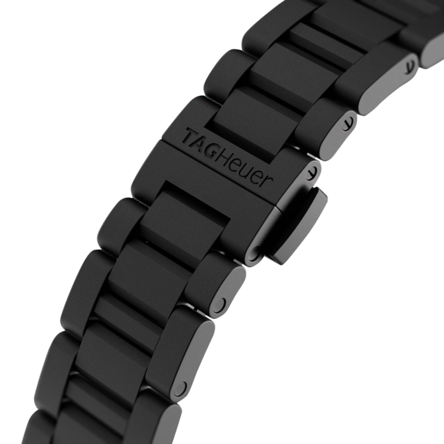 Close up of the Carrera Tourbillon Ceramic watch clasp