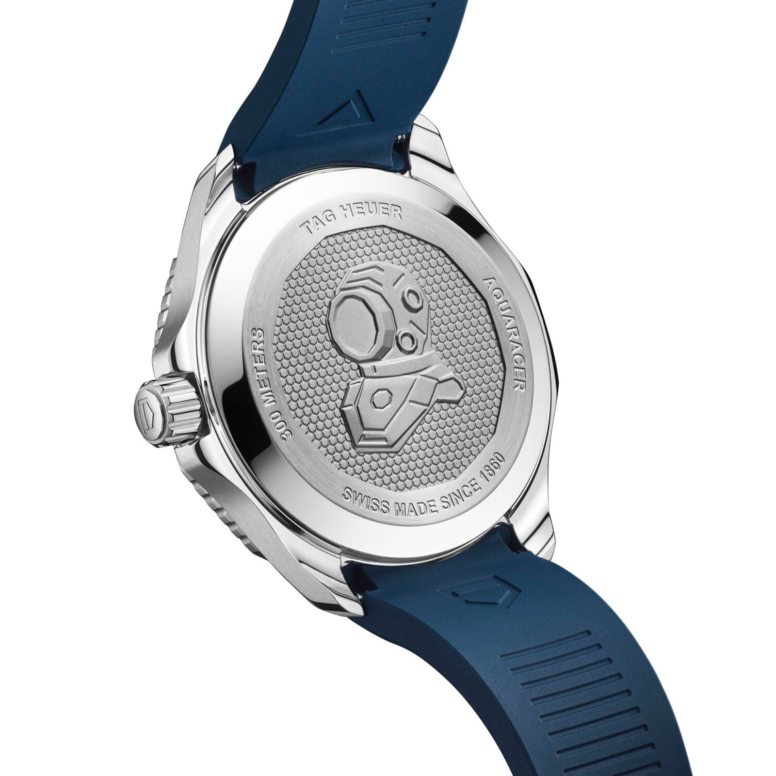 Back of the TAG Heuer Aquaracer Professional 300 GMT watch
