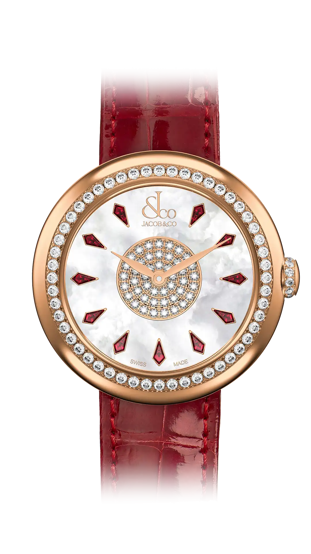 Brilliant | 34mm, 18K Rose Gold, Leather Strap