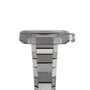 Side view of the Oris ProPilot X Calibre 115 Swiss Made mechanical watch, showcasing its stainless steel case, bezel, crown, and metal bracelet against a white background.