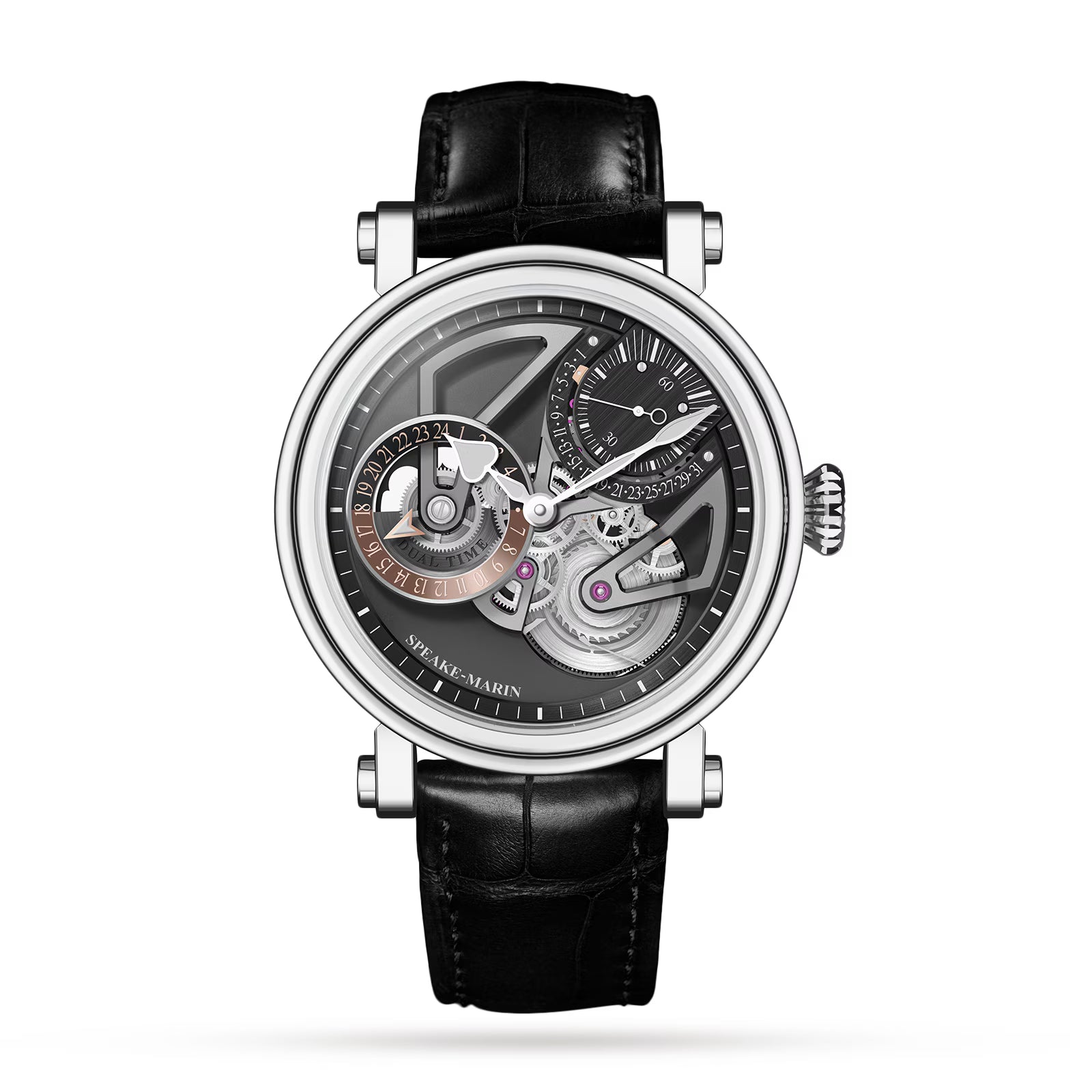 One& Two Openworked Dual Time Limited Edition | In-House Movement, Titanium, Men's Watch