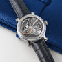 One& Two Openworked Dual Time Limited Edition | In-House Movement, Titanium, Men's Watch