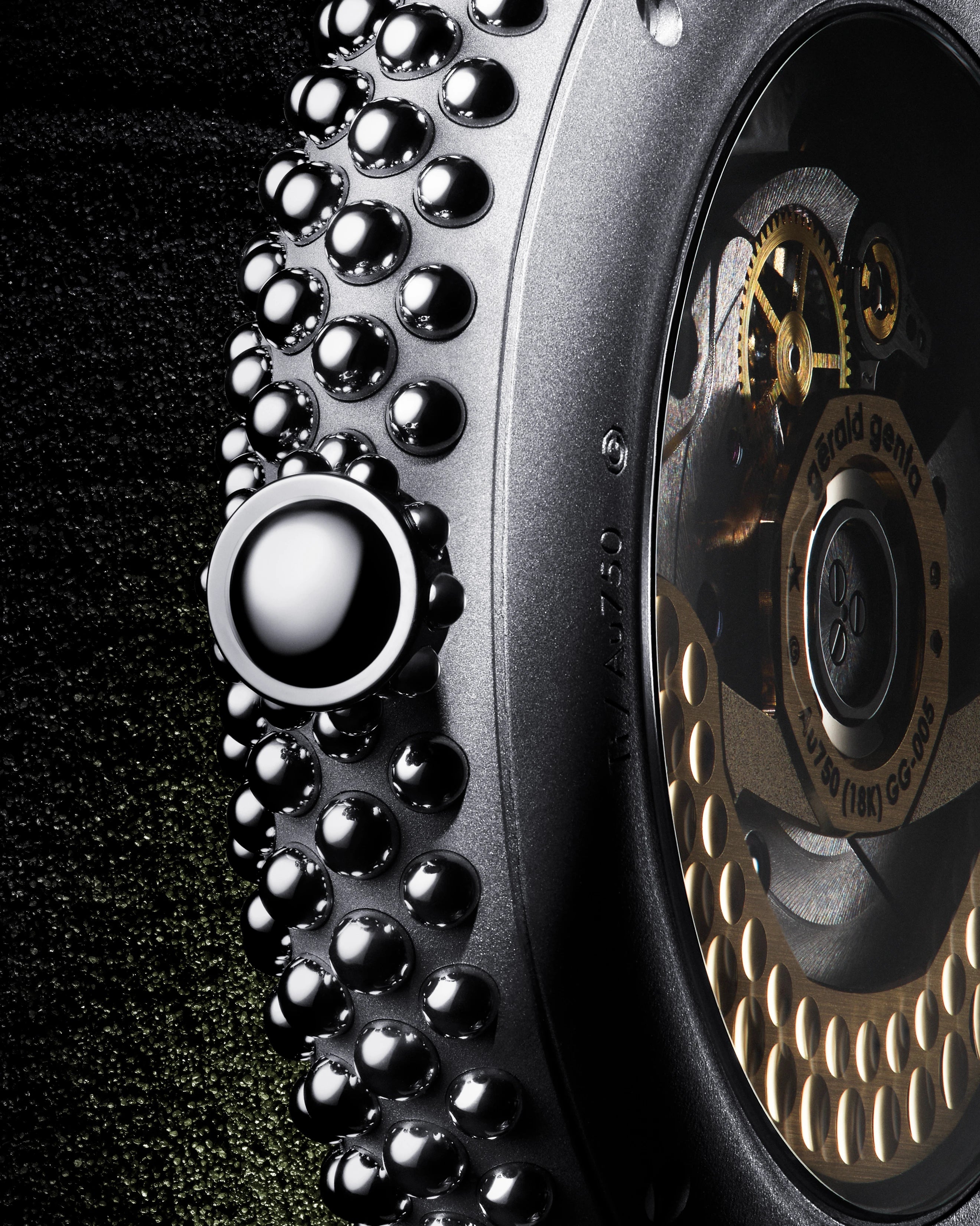 Gentissima Oursin 41 Green Meteorite | 41mm, Titanium