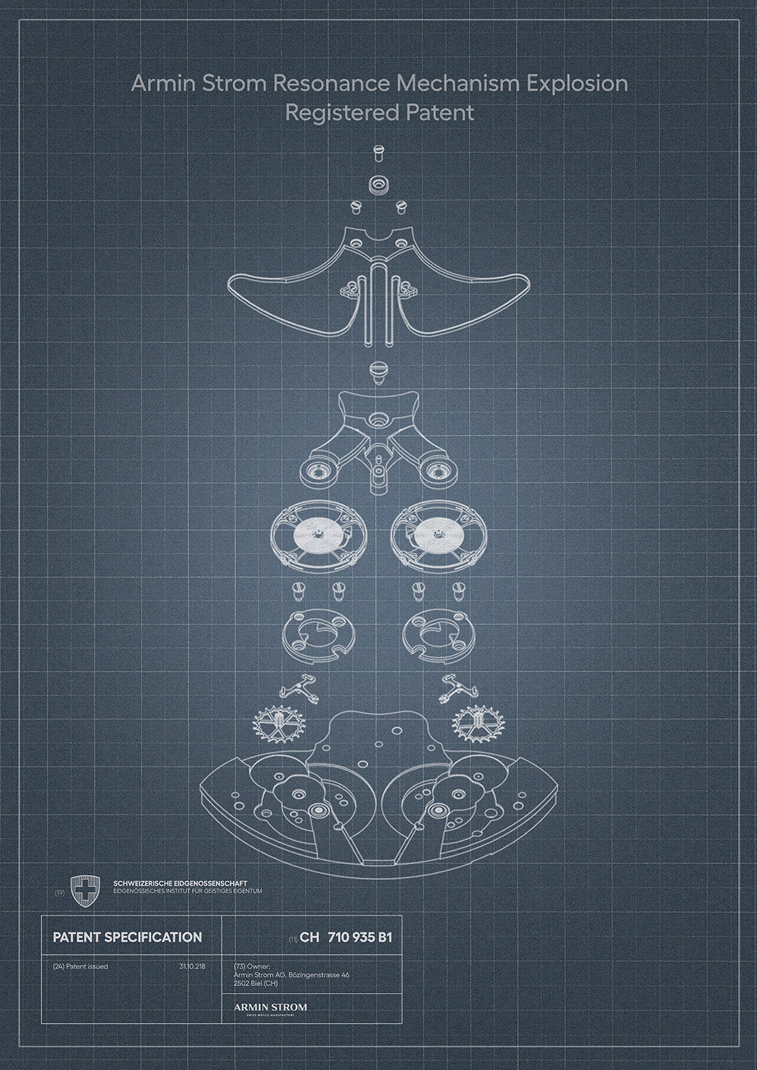 Mirrored Force Resonance First Edition Patent Blueprint