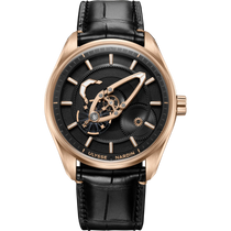 Freak X Gold | 41mm, Rose Gold, Black Alligator Leather, Mens Watch