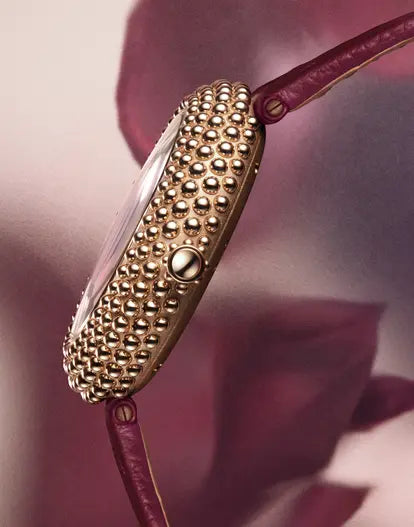 Gentissima Oursin 36 Burgundy | 36mm, Glass-blasted rose gold 4N, Women's Watch