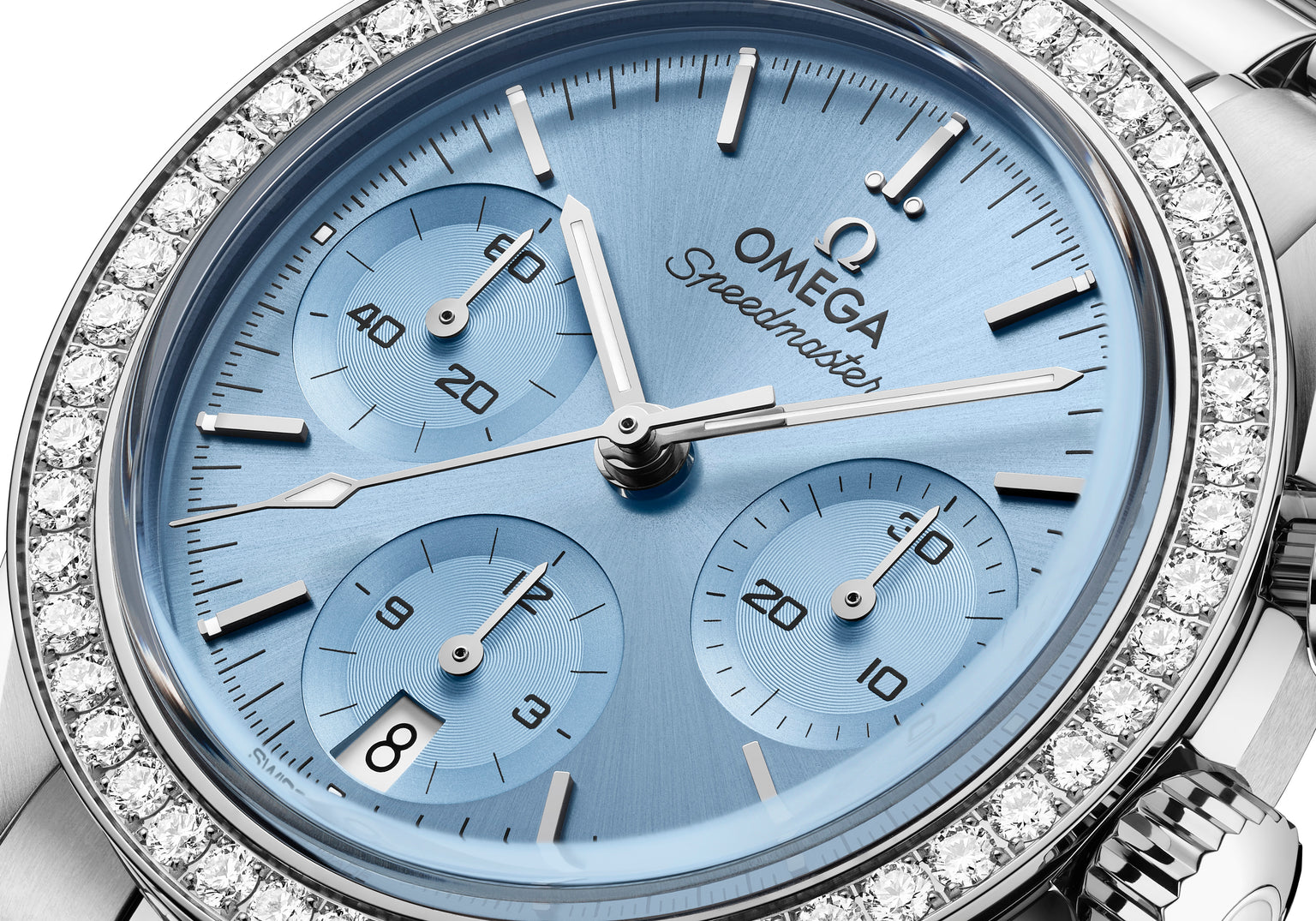 Speedmaster 38 Ice Blue | 38mm, Stainless Steel, Women's Watch