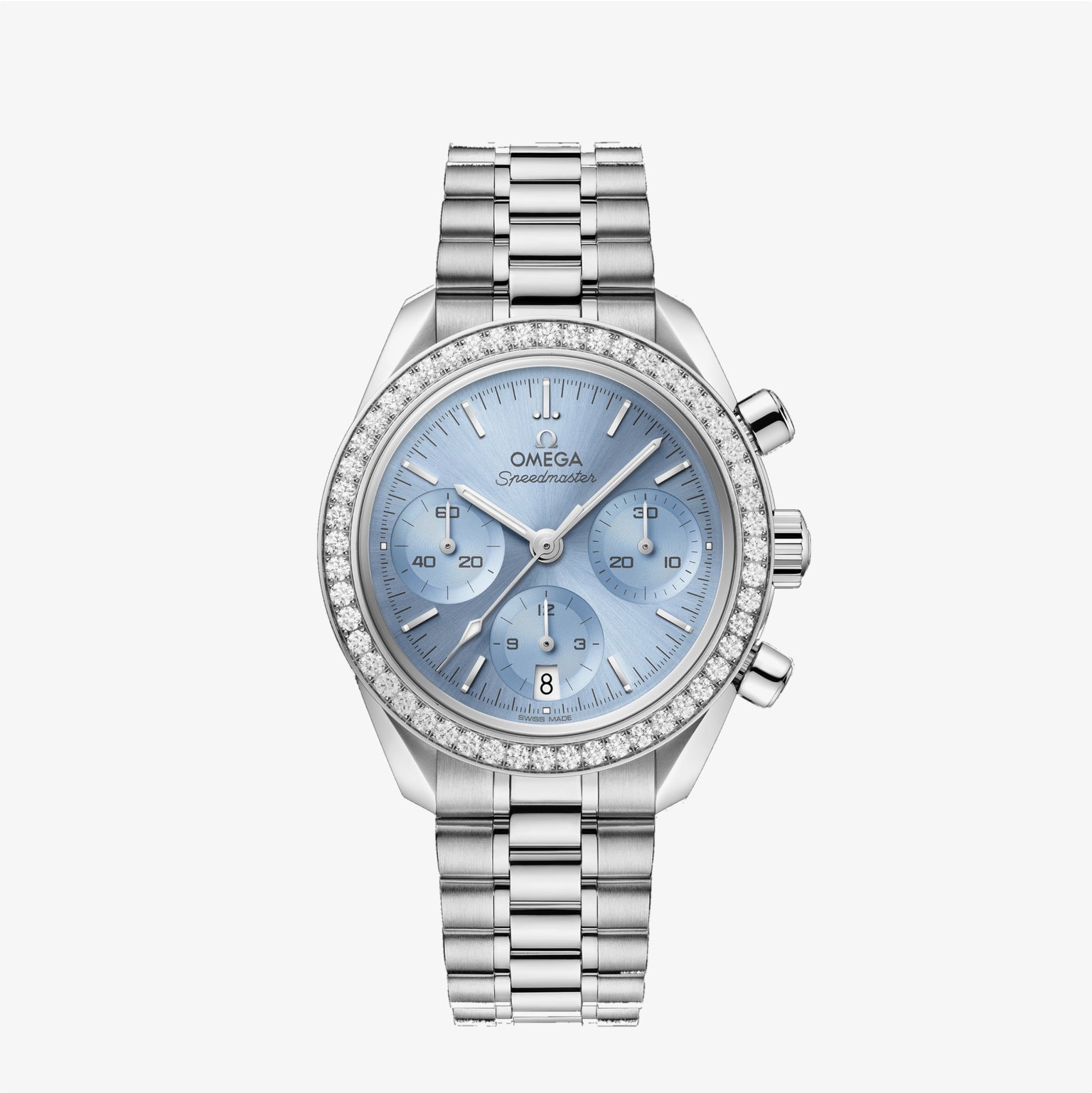 Speedmaster 38 Ice Blue | 38mm, Stainless Steel, Women's Watch