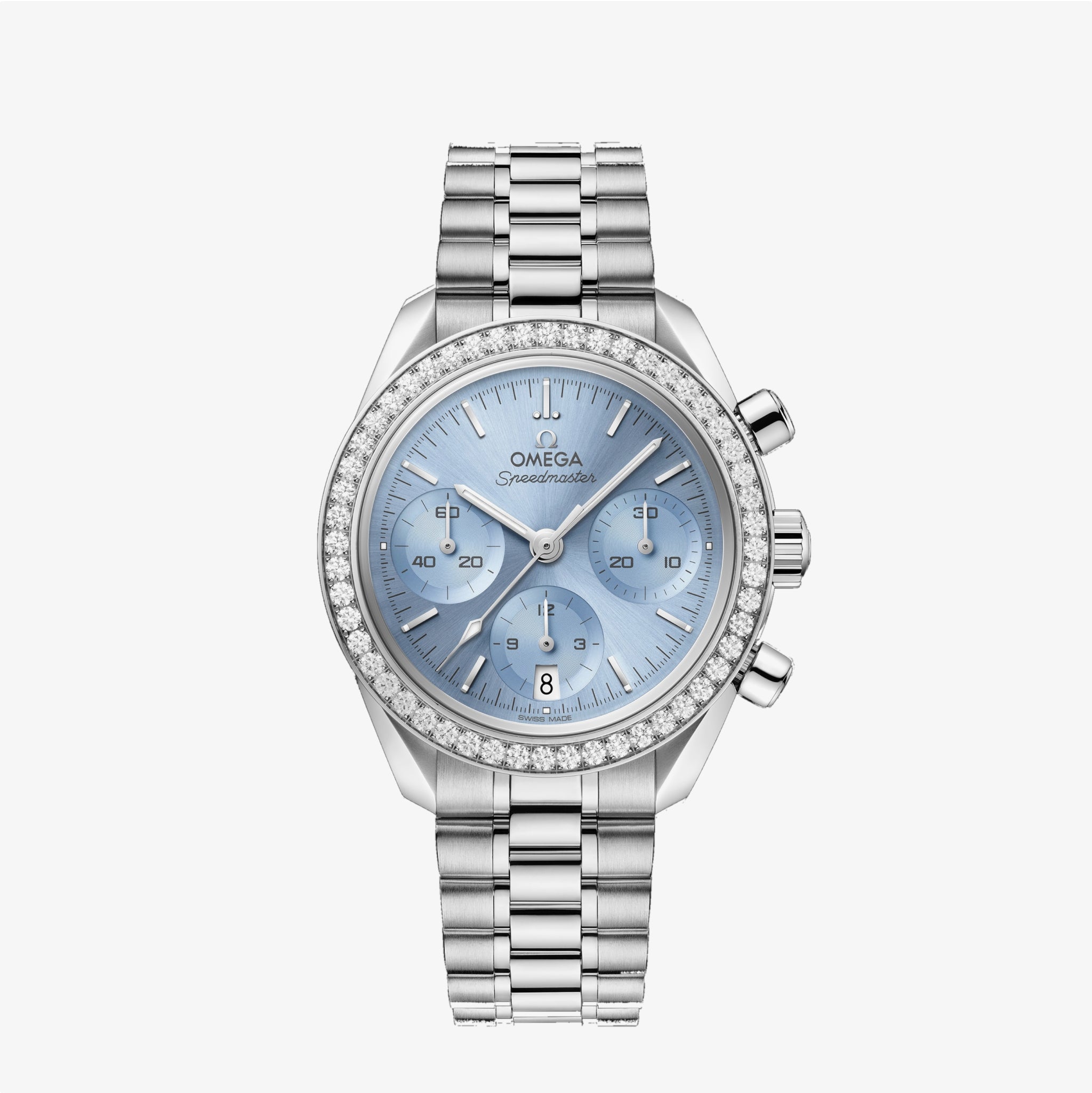 Speedmaster 38 Ice Blue | 38mm, Stainless Steel, Women's Watch