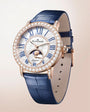 Ladybird Colors Phases de Lune | 34.9mm, Mother-of-pearl set dial with diamond, Alligator leather Strap,