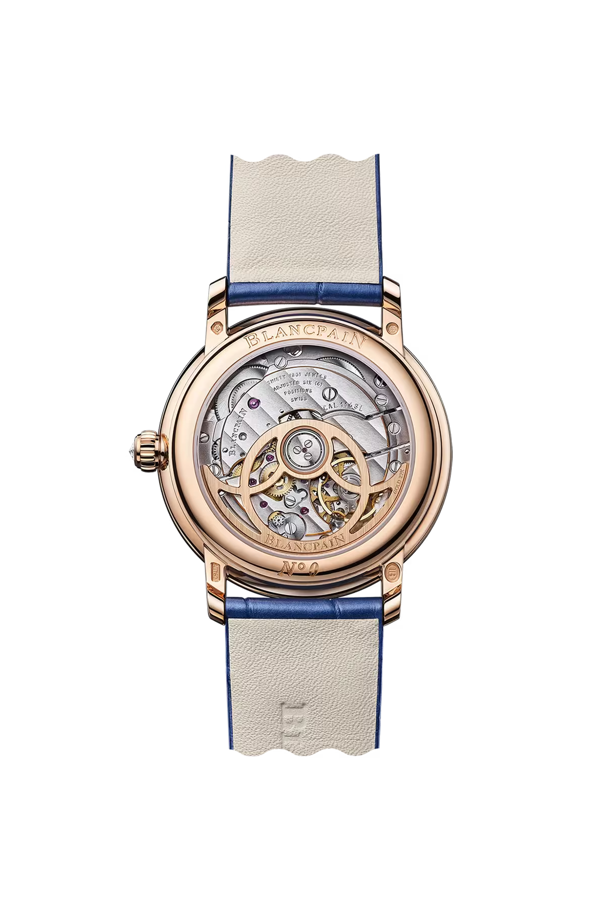 Ladybird Colors Phases de Lune | 34.9mm, Mother-of-pearl set dial with diamond, Alligator leather Strap,
