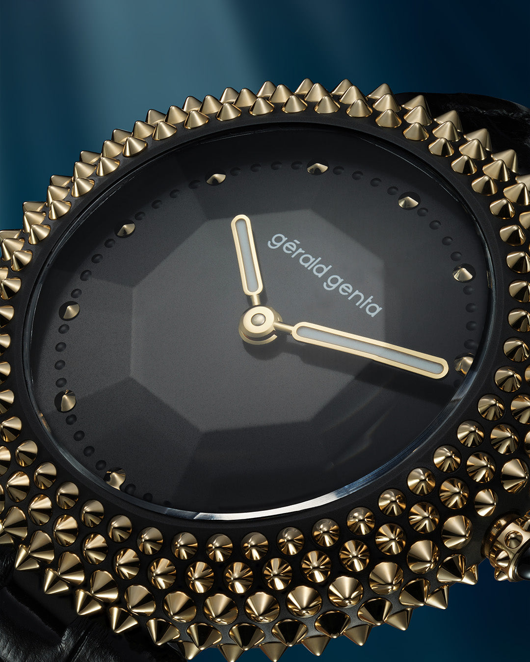 Gentissima Oursin 36 Black Titanium |  36mm, DLC coated grade 5 titanium and yellow gold, Women's Watch