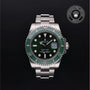Rolex Certified Pre-owned Submariner M116610LV-0002 front on black background