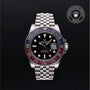 Rolex Certified Pre-owned GMT M126710BLRO-0001 front on black background