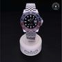Rolex Certified Pre-owned GMT M126710BLRO-0001 front on black background