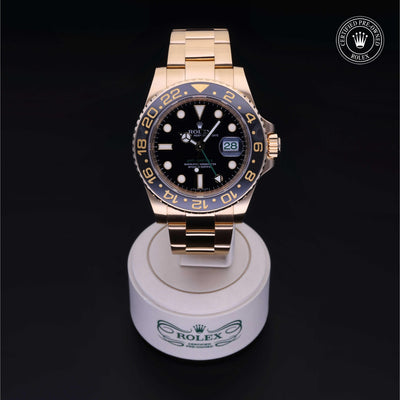 Rolex Certified Pre-owned Submariner M116718LN-0001 front on black background