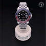 Rolex Certified Pre-owned GMT M126710BLRO-0001 front on black background