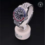 Rolex Certified Pre-owned GMT M126710BLRO-0001 front on black background