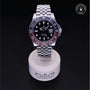 Rolex Certified Pre-owned GMT M126710BLRO-0001 front on black background