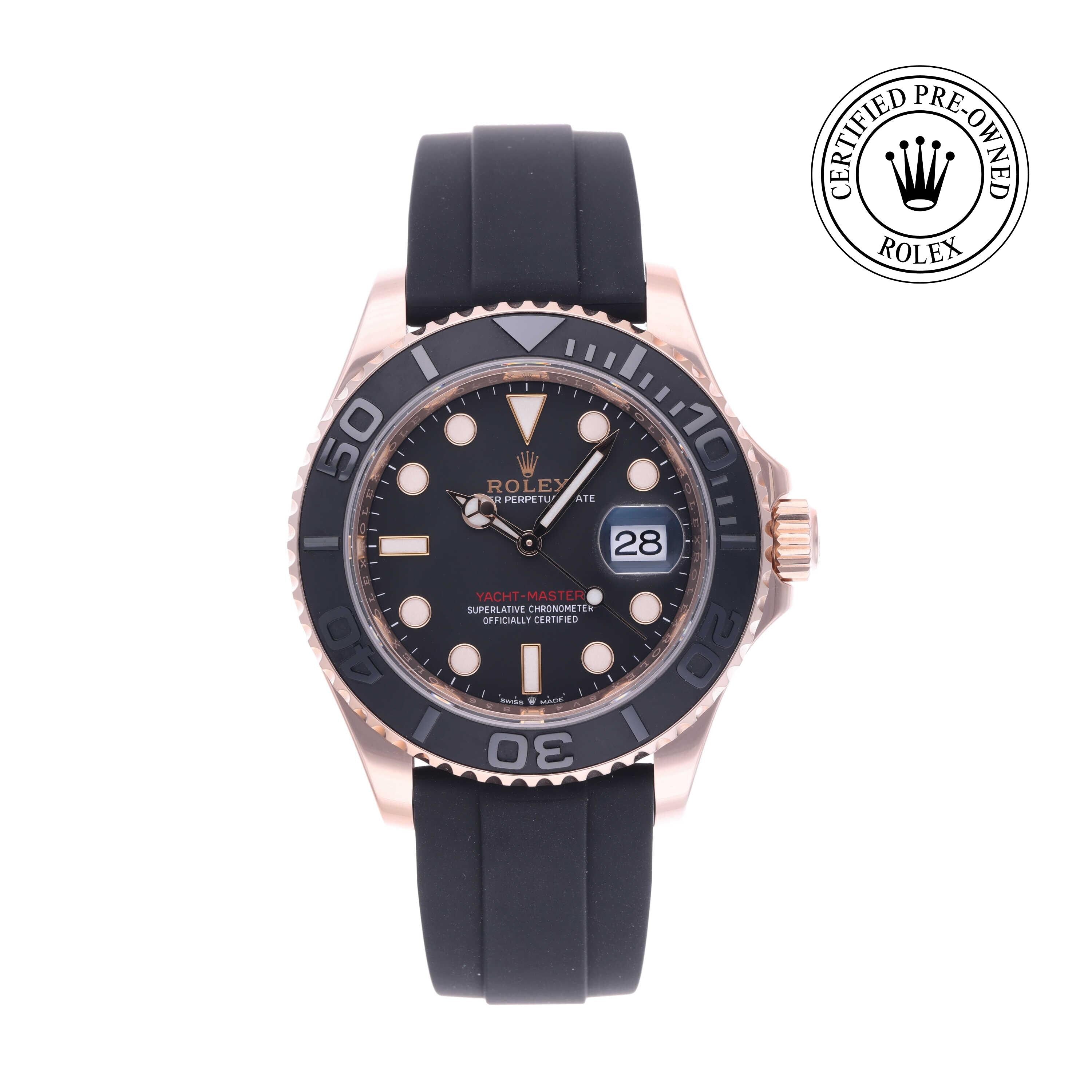 Rolex Certified Pre-owned Yacht-Master M126655-0001 front on white background