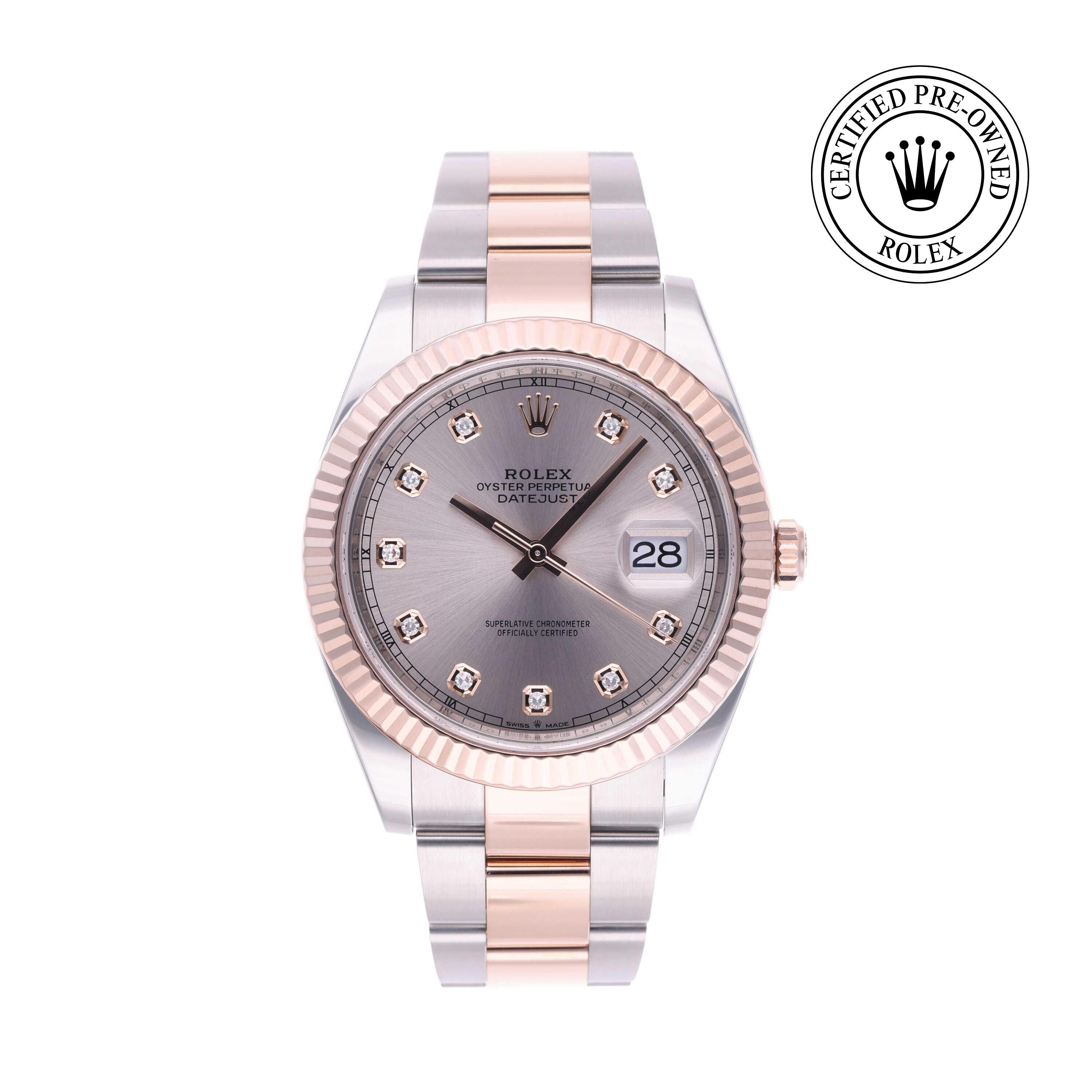 Rolex Certified Pre-owned Datejust M126331-0007 front on white background