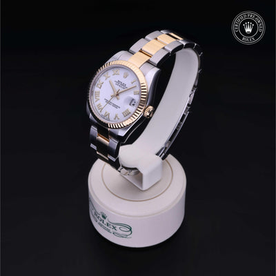 Rolex Certified Pre-owned Lady Datejust M178273-0072 front on black background
