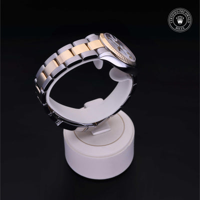 Rolex Certified Pre-owned Lady Datejust M178273-0072 front on black background