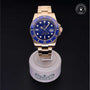 Rolex Certified Pre-owned Submariner M116618LB-0003 front on black background