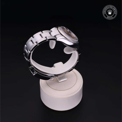 Rolex Certified Pre-owned Lady Datejust M279174-0002 front on black background