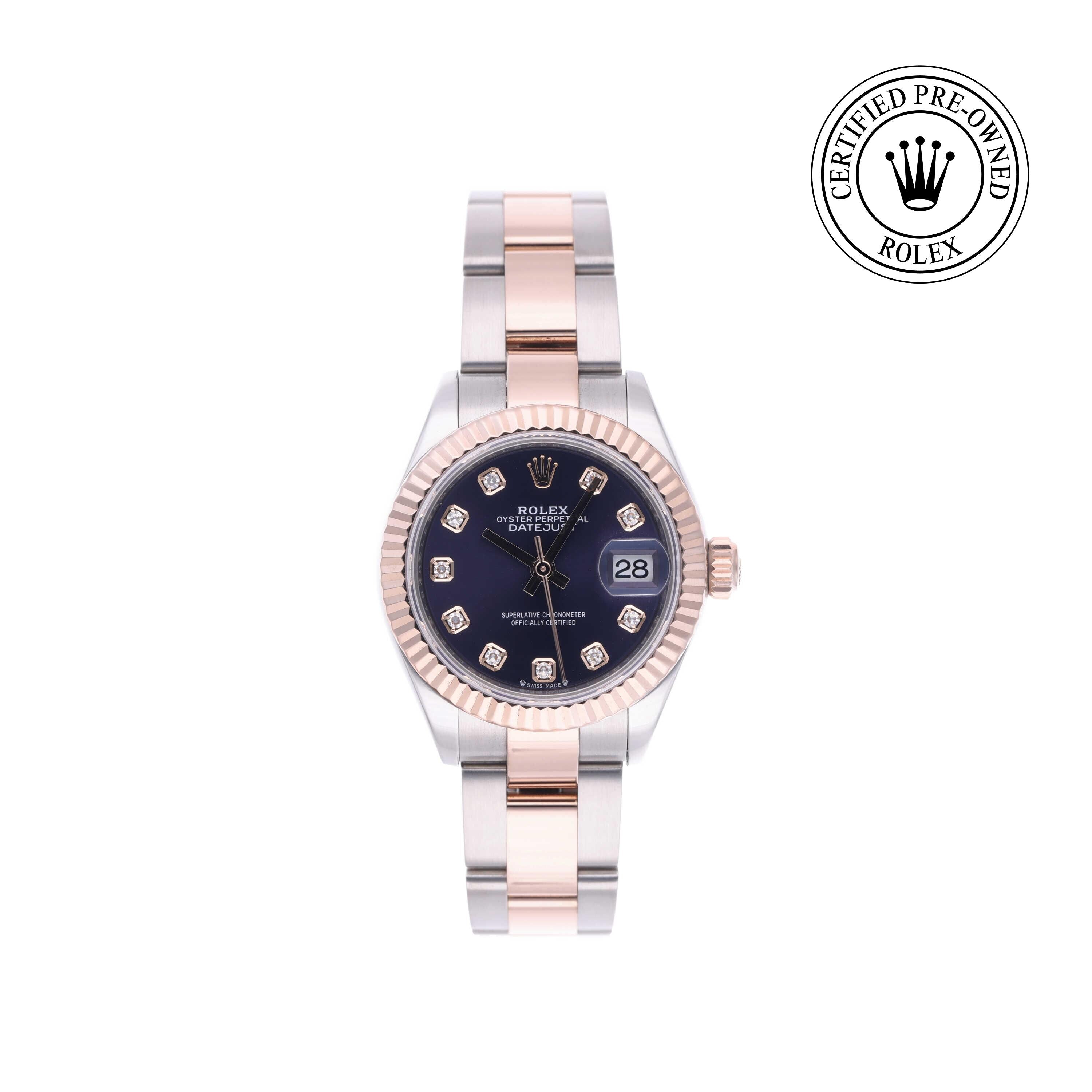 Rolex Certified Pre-owned Lady Datejust M279171-0016 front on white background