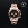 Rolex Certified Pre-owned Daytona M116505-0008 front on black background
