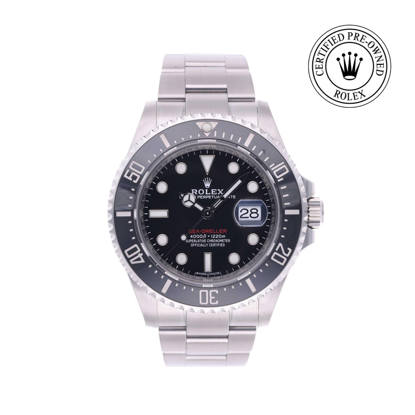 Rolex Certified Pre-owned Sea-Dweller M126600-0001 front on white background