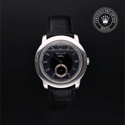 Rolex Certified Pre-owned Cellini M5241/6-0007 front on black background