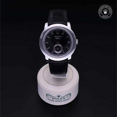Rolex Certified Pre-owned Cellini M5241/6-0007 front on black background