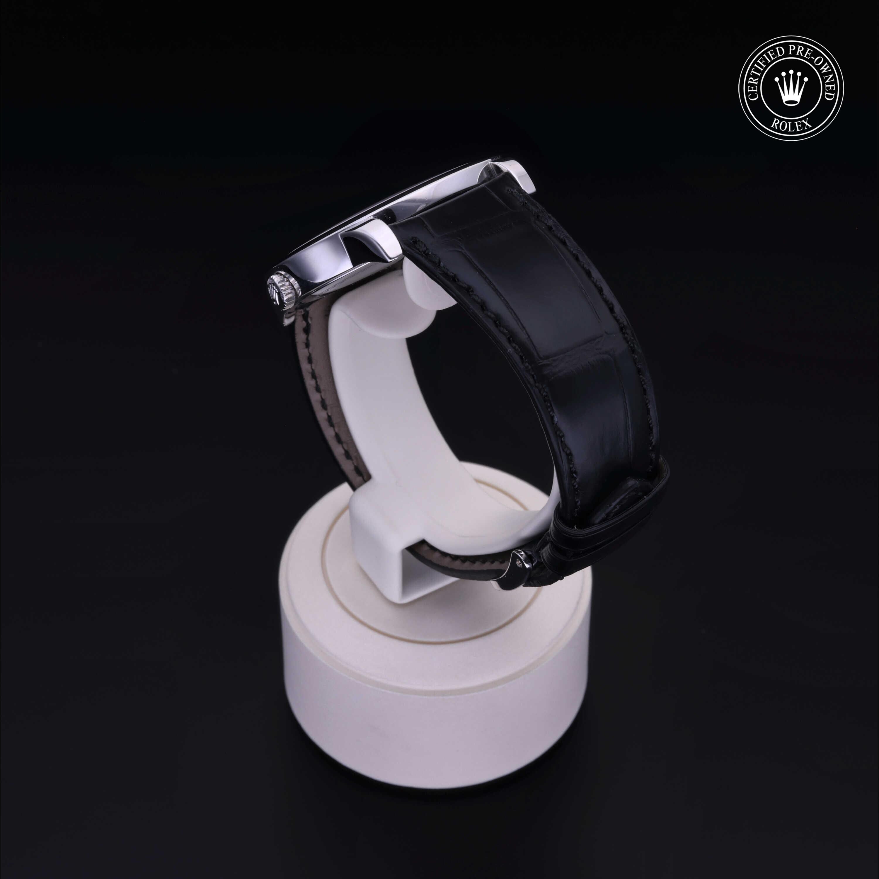 Rolex Certified Pre-owned Cellini M5241/6-0007 front on black background