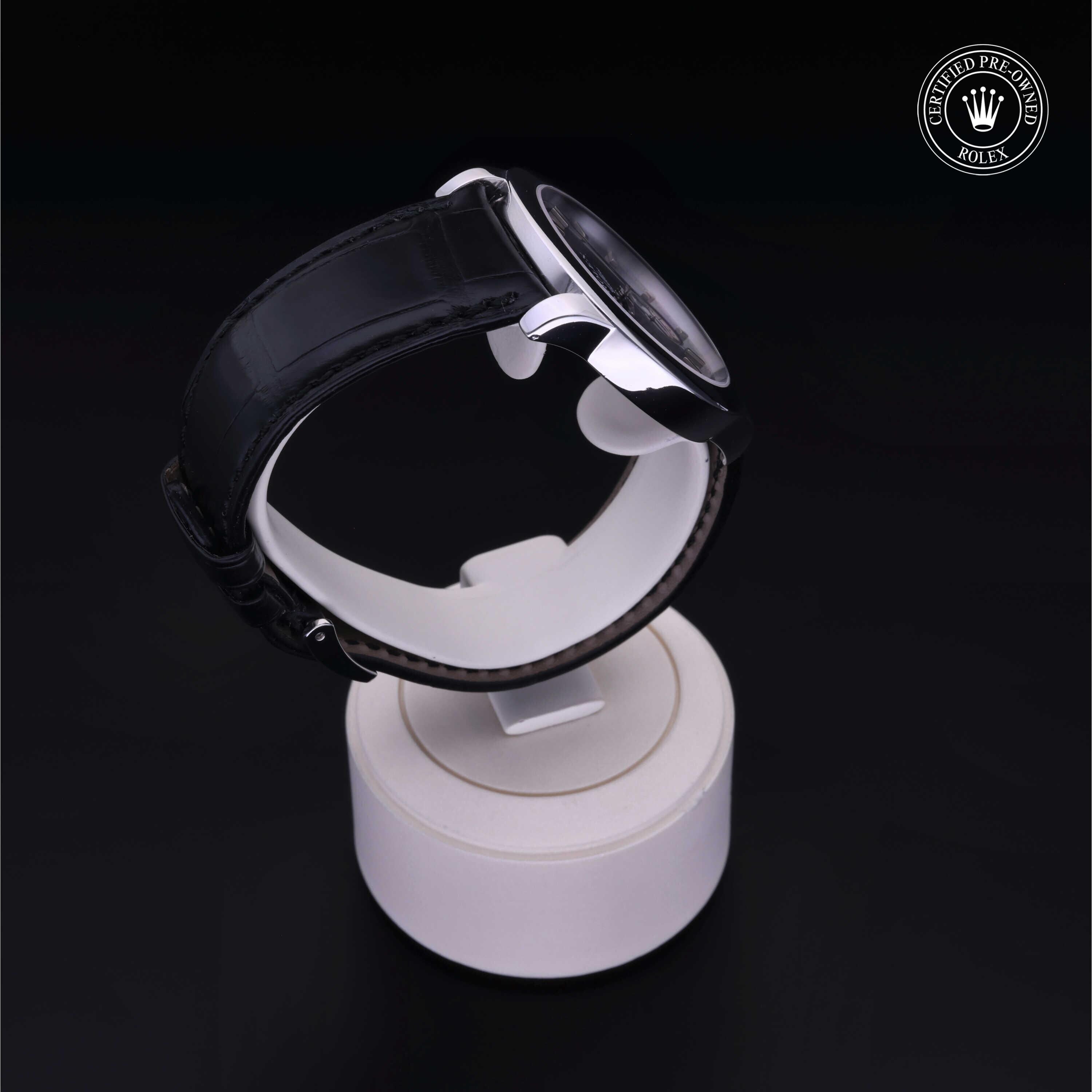 Rolex Certified Pre-owned Cellini M5241/6-0007 front on black background