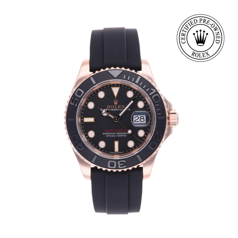Rolex Certified Pre-owned Yacht-Master M116655-0001 front on white background