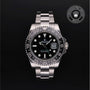 Rolex Certified Pre-owned GMT M116710LN-0001 front on black background