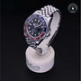 Rolex Certified Pre-owned GMT M126710BLRO-0001 front on black background