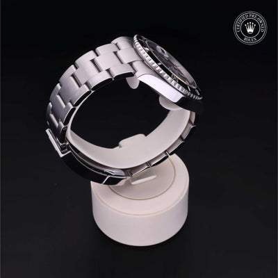 Rolex Certified Pre-owned Submariner M126610LN-0001 front on black background