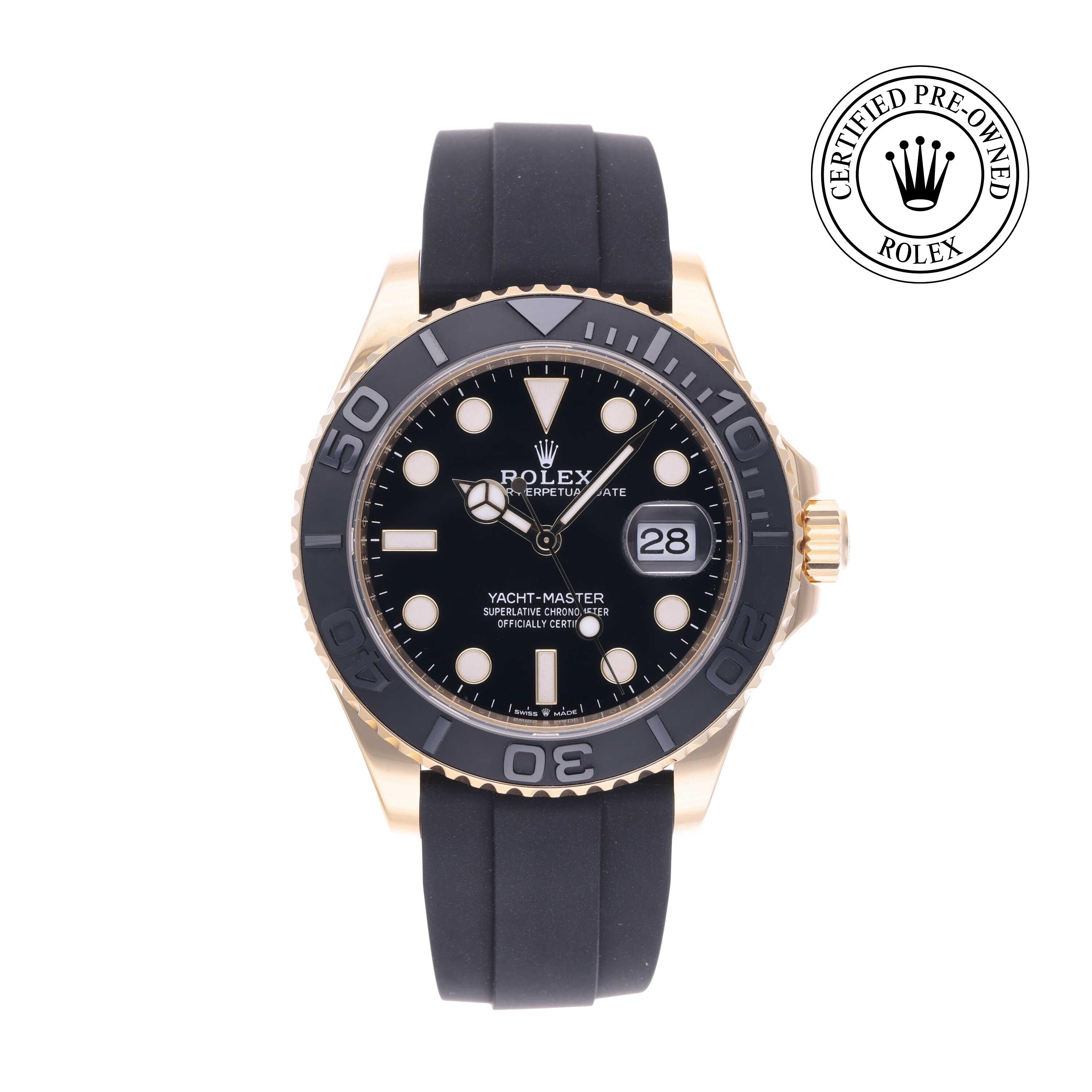 Rolex Certified Pre-owned Yacht-Master M226658-0001 front on white background