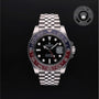 Rolex Certified Pre-owned GMT II M126710BLRO-0001 front on black background