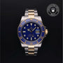 Rolex Certified Pre-owned Submariner M116613LB-0003 front on black background